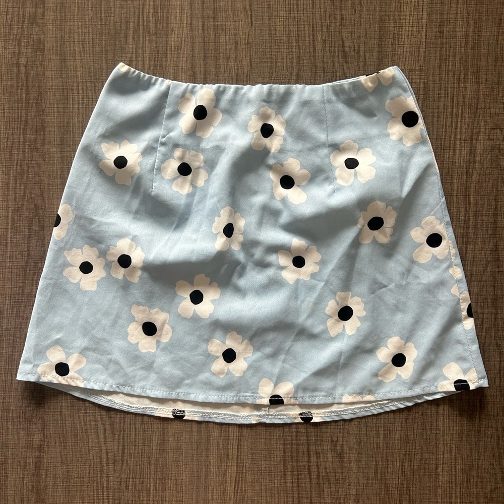 Floral Blue Skirt